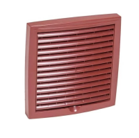Решетка наружная вентиляционная VILPE 150х150 RAL 3009 красный