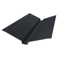 Планка ендовы верхней GRAND LINE 115х30х115х2000 0,4 PE с пленкой RAL 7024