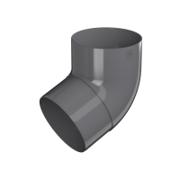Колено трубы ТЕХНОНИКОЛЬ МАКСИ 152/100, 67°, графитово-серый