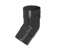 Колено трубы ТЕХНОНИКОЛЬ 125/82, 135°, черный