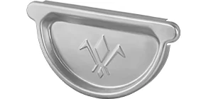 Заглушка желоба с резиновым уплотнителем Aquasystem 100/150 Zn