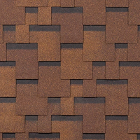 Гибкая черепица ТЕХНОНИКОЛЬ SHINGLAS Фокстрот, Дуб