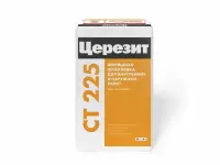 Шпатлевка цементная Церезит CT 225 фасадная финишная серая 25 кг