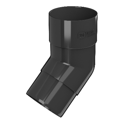 Колено трубы ТЕХНОНИКОЛЬ 125/82, 108°, черный