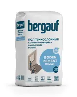 Смесь сухая напольная тонкая самонивелирующася под любое покрытие BERGAUF Boden Zement Final 25 кг
