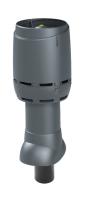 Выход вентиляционный изолированный с колпаком VILPE Flow D=110P/ИЗ/350 RAL 7015 серый