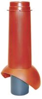 Выход канализации вентиляционный KROVENT Pipe-VT 110 is красный
