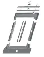 Оклад окна Fakro EHV-AT Thermo 02, 55х98 см