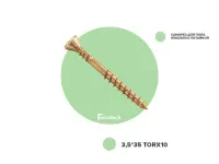 Саморез для пола Гвозdeck Torx10 потайной 3,5х35, пакет, 100 шт