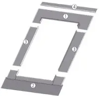 Оклад окна Fakro EBV-P 07, 78х140 см