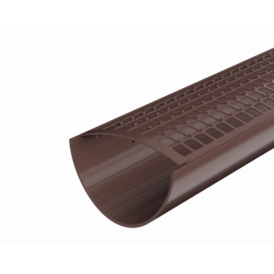 Решетка желоба защитная ТЕХНОНИКОЛЬ 125/82, 0,6 м, коричневый