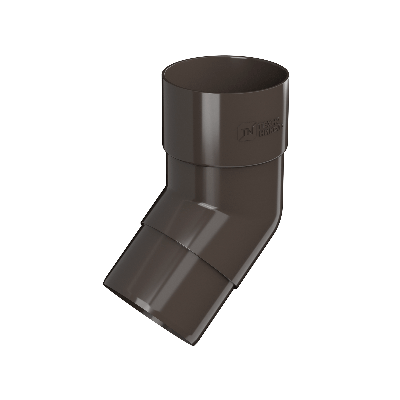 Колено трубы ТЕХНОНИКОЛЬ 125/82, 135°, темно-коричневый