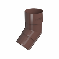 Колено трубы Технониколь ПВХ, коричневый (135°)