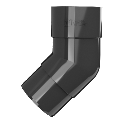 Колено трубы ТЕХНОНИКОЛЬ 125/82, 135°, черный