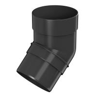 Колено трубы ТЕХНОНИКОЛЬ Оптима 120/80, 135°, черный