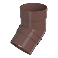 Колено трубы ТЕХНОНИКОЛЬ Оптима 120/80, 135°, коричневый