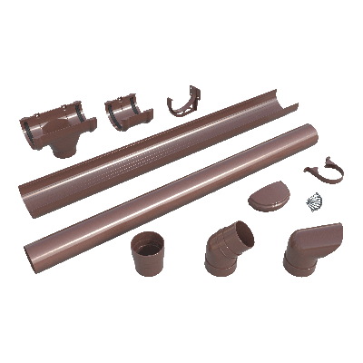 Колено трубы ТЕХНОНИКОЛЬ Оптима 120/80, 135°, коричневый