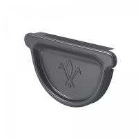 Заглушка желоба Металл Профиль 125/90, PE-Double, RAL 7024