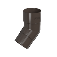 Колено трубы ТЕХНОНИКОЛЬ 125/82, 135°, темно-коричневый