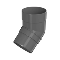 ТН ОПТИМА колено трубы 135° (D120/80), серый, шт.