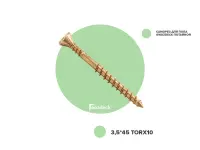 Саморез для пола Гвозdeck Torx10 потайной 3,5х45, 200 шт