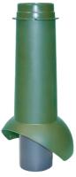 Выход канализации вентиляционный KROVENT Pipe-VT 110is зеленый