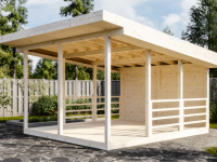 Беседка 18 односкатная брус 44 мм