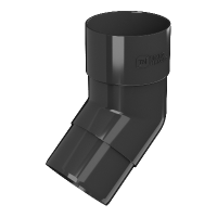 Колено трубы ТЕХНОНИКОЛЬ 125/82, 135°, черный