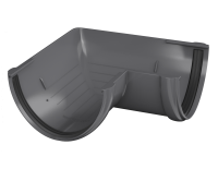 Угол желоба ТЕХНОНИКОЛЬ 125/82, 90°, серый