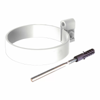 Хомут трубы универсальный ТЕХНОНИКОЛЬ МАКСИ 152/100 с дюбелем, L=140 мм, белый