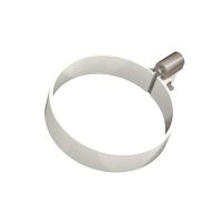 Хомут трубы универсальный ТЕХНОНИКОЛЬ МАКСИ 152/100, дюбель L=180, белый
