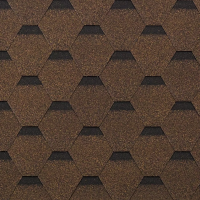 Гибкая черепица ТЕХНОНИКОЛЬ SHINGLAS Кадриль, Дуб