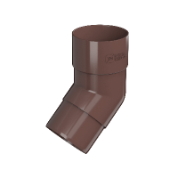 Колено трубы ТЕХНОНИКОЛЬ 125/82, 135°, коричневый