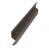 Планка пристенная накладная AQUASYSTEM SV15 30х20х50х20х2000 0,5 PE Rooftop Бархат Zn180 RAL 8019