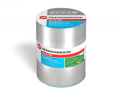 Лента самоклеящаяся Nicoband, 10 м х 20 см, серебристый