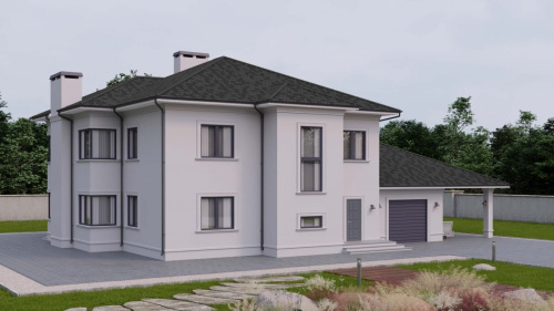 Черепица кровельная битумная Ондулин Ондувилла, 1070х400 мм, Туманная ночь