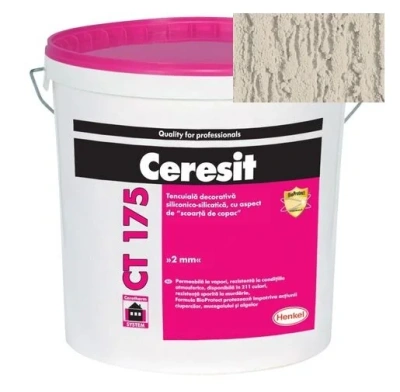 Штукатурка силикатно-силиконовая Ceresit CT 175 короед 2,0 Kalahari 1 25 кг