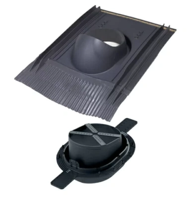 Проходной элемент для натуральной черепицы Vilpe Universal 2К D=110-160 RAL 7015 серый