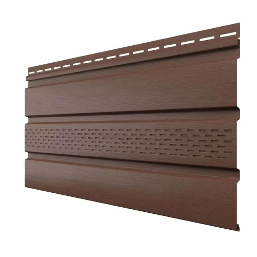 Софит частично перфорированный ТЕХНОНИКОЛЬ Оптима, 3000 мм, каштан