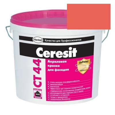 Краска акриловая фасадная Ceresit CT 44 15 л Indiana 6