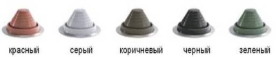 Проходка кровельная угловая Borge №1, D=75-200 мм, зеленая