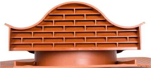 Аэратор кровельный Vilpe Huopa KTV, RAL 8004, кирпичный