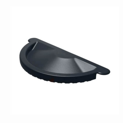 Заглушка желоба Металл Профиль Foramina круглое сечение, D=125 мм, Purman, RAL 7024/RAL 7024