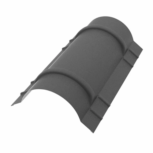 Конек полукруглый AQUASYSTEM R90 1970 0,5 PE Matt Zn140 RAL 7024