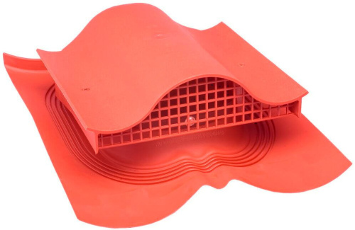 Аэратор кровельный для композитной черепицы Vilpe Decra KTV, RAL 3009, красный