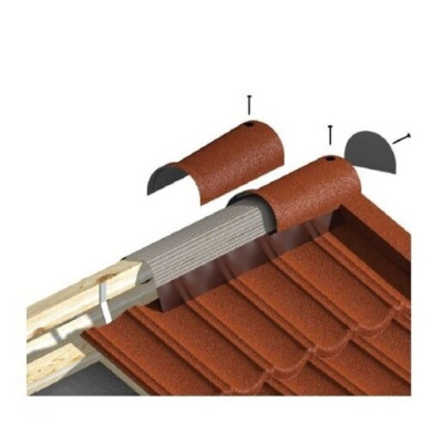 Аэратор коньковый LUXARD 320 мм чёрный