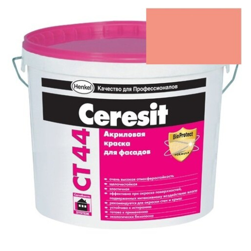 Краска акриловая фасадная Ceresit CT 44 15 л Indiana 4