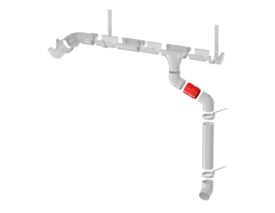 Муфта трубы ТЕХНОНИКОЛЬ МАКСИ 152/100, антрацит