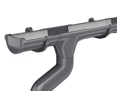 Колено трубы ТЕХНОНИКОЛЬ 125/82, 108°, серый