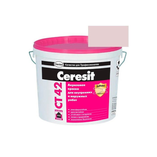 Краска акриловая CERESIT CT 42 колерованная Tenerife 3 15 л